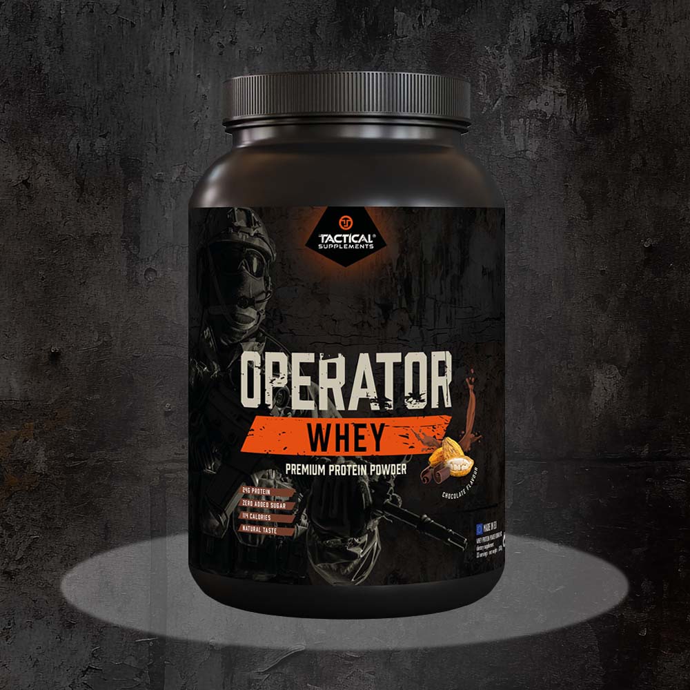 OPERATOR Whey Premium protein powder met chocoladesmaak